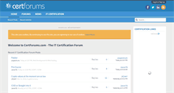 Desktop Screenshot of certforums.com
